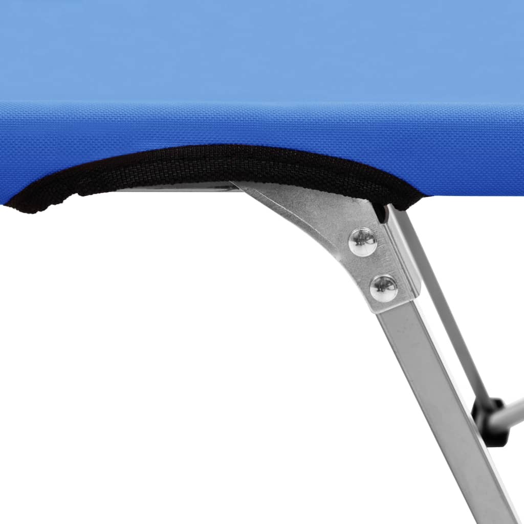 Camping Bed 206x75x45 cm XXL Blue